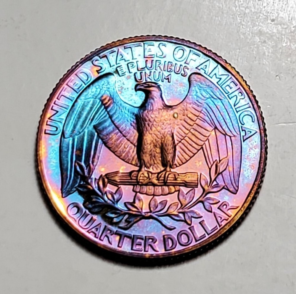 TONED 1987 S WASHINGTON QUARTER PROOF UNC #C5434