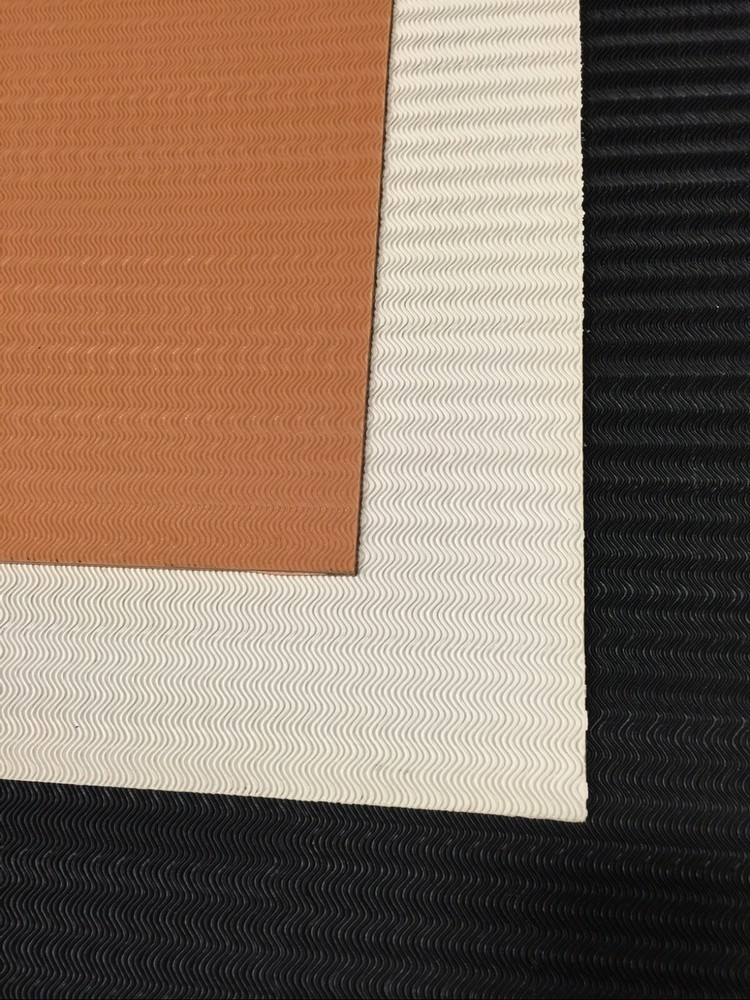 SoleTech Wavy Rib Soling Sheets - 15" x 30" - White - 12 Iron