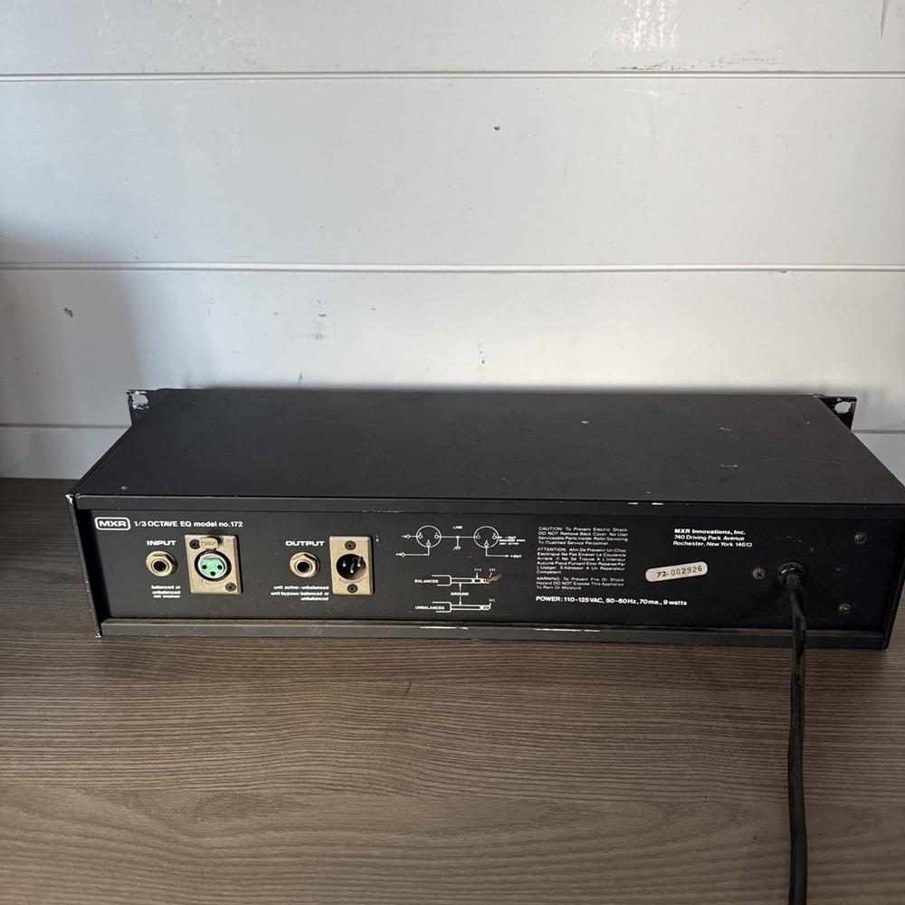 MXR 172, 1/3 Octave EQ, Graphic Equalizer, Eq, Vintage Rack