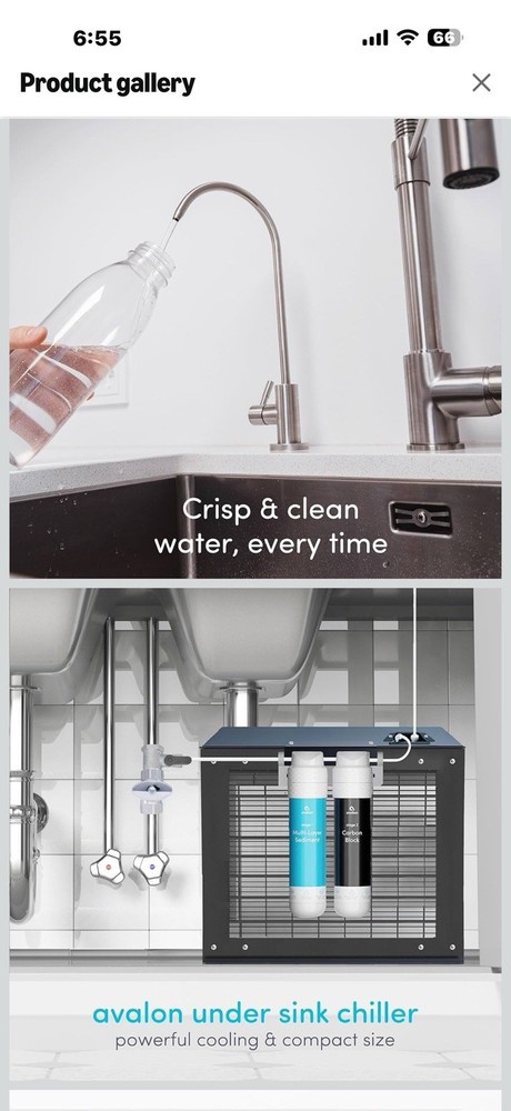 Avalon High Capacity Chiller Cooling System for Under Counter Use,