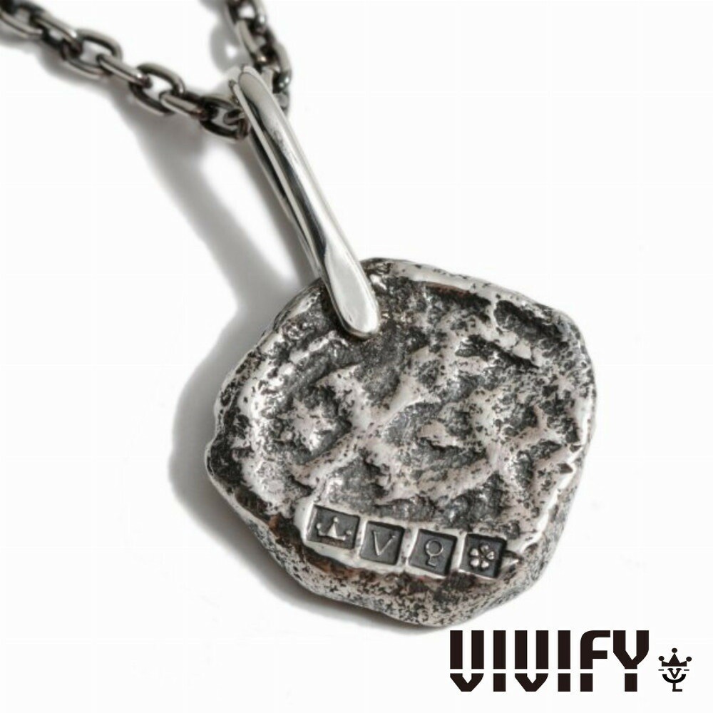 VIVIFY Silver Byzantine Coin Pendant Top (No Chain)