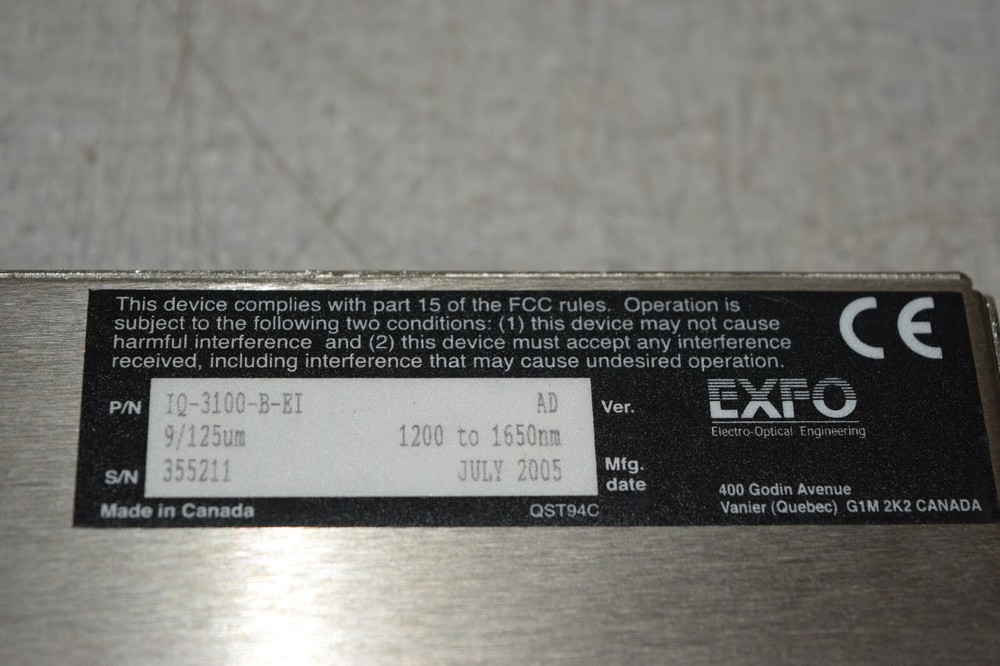 EXFO Electro Optical Engineering IQ-3100-B-EI Variable Attenuator