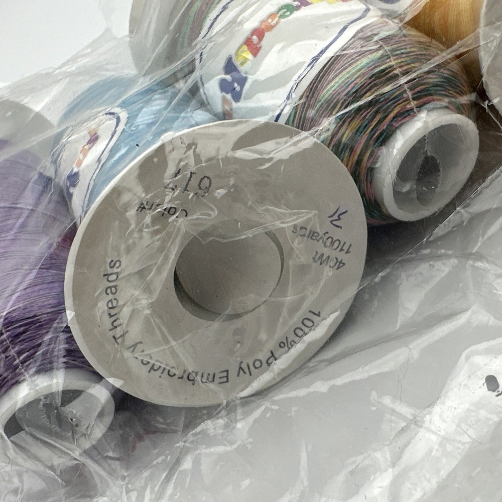 Threads Rus 100% Polyester Embroidery Thread, 1100 Yards Per Roll Cones