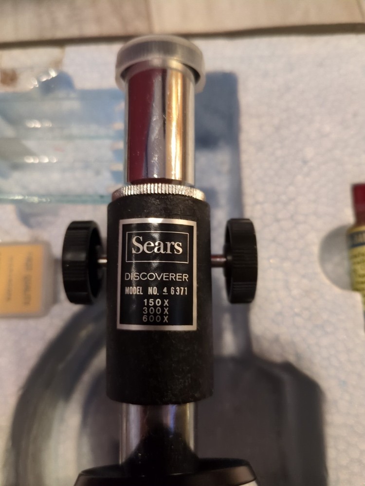 Vintage Sears Micro-Lab Master Microscope Kit #6371