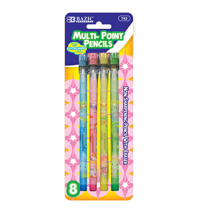 Fancy Multi-Point Pencil (8/Pack) New, Sharp and ready to use pencils - 2 Pack