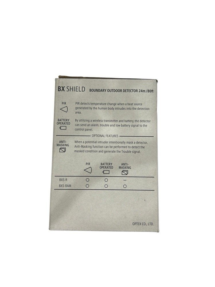 Optex BX Shield BXS-RAM (W)