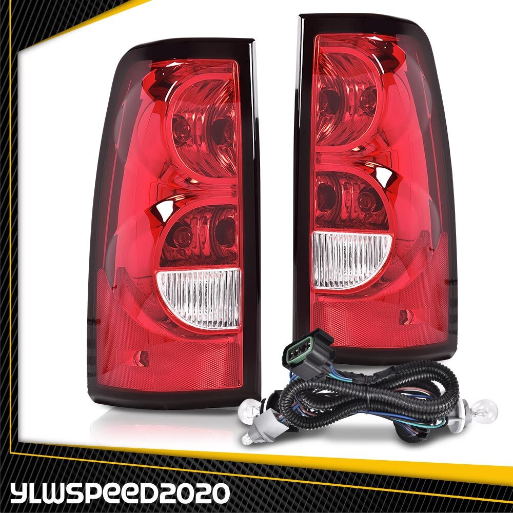 Tail Lights Brake Lamps Fit For 2003-2006 Chevy Silverado 1500 2500 3500 LH+RH
