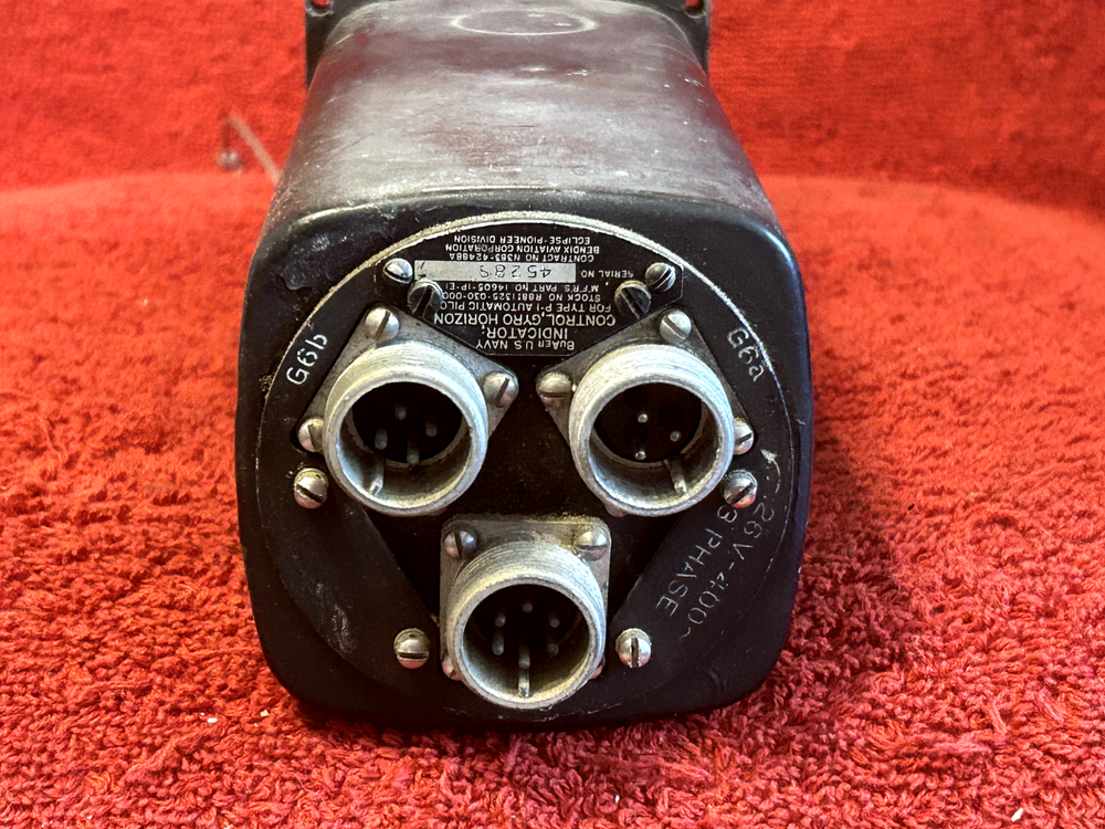 VINTAGE BENDIX HORIZON GYRO INDICATOR P/N 14605-1P-E1