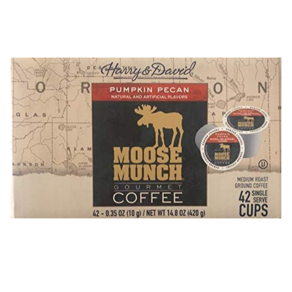 Harry & David Moose Munch Pumpkin Pecan Flavored Single Serve Coffee Cups - 42ct