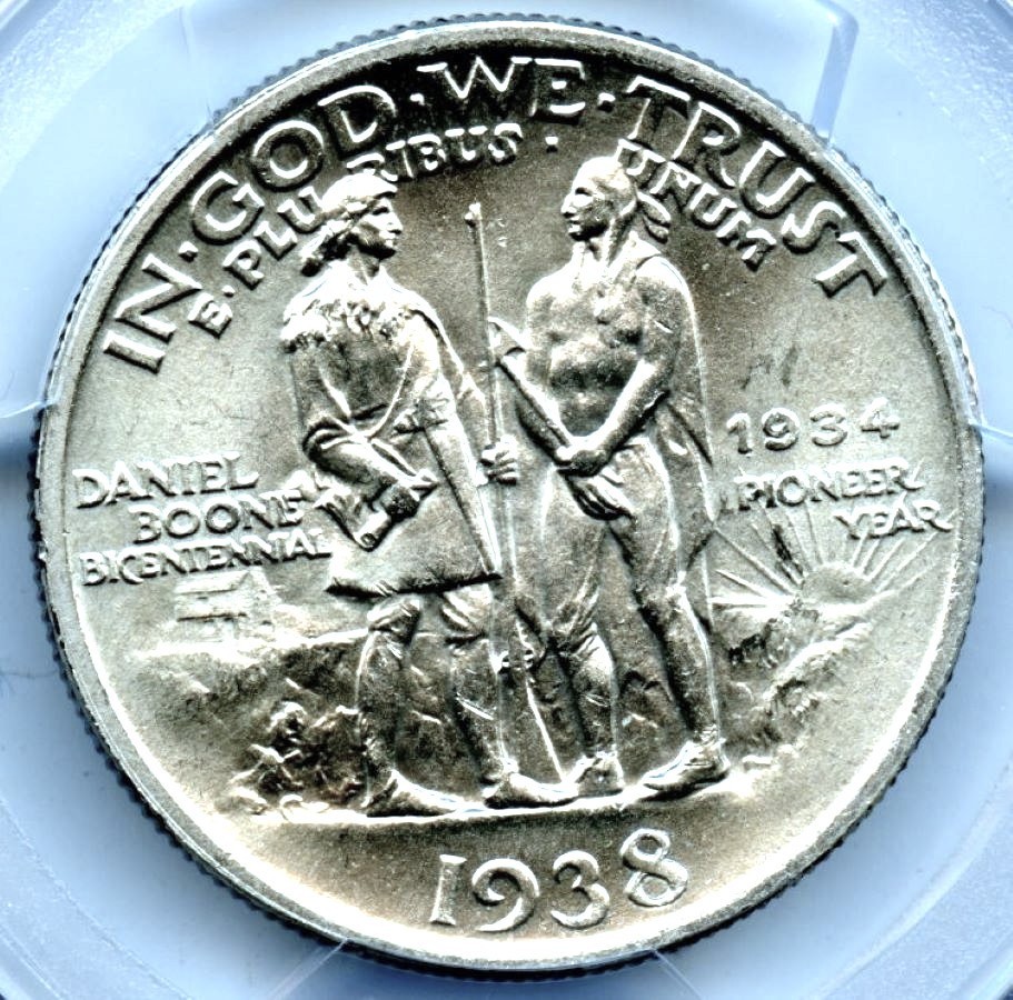 1938 Boone Silver Commemorative, PCGS MS64