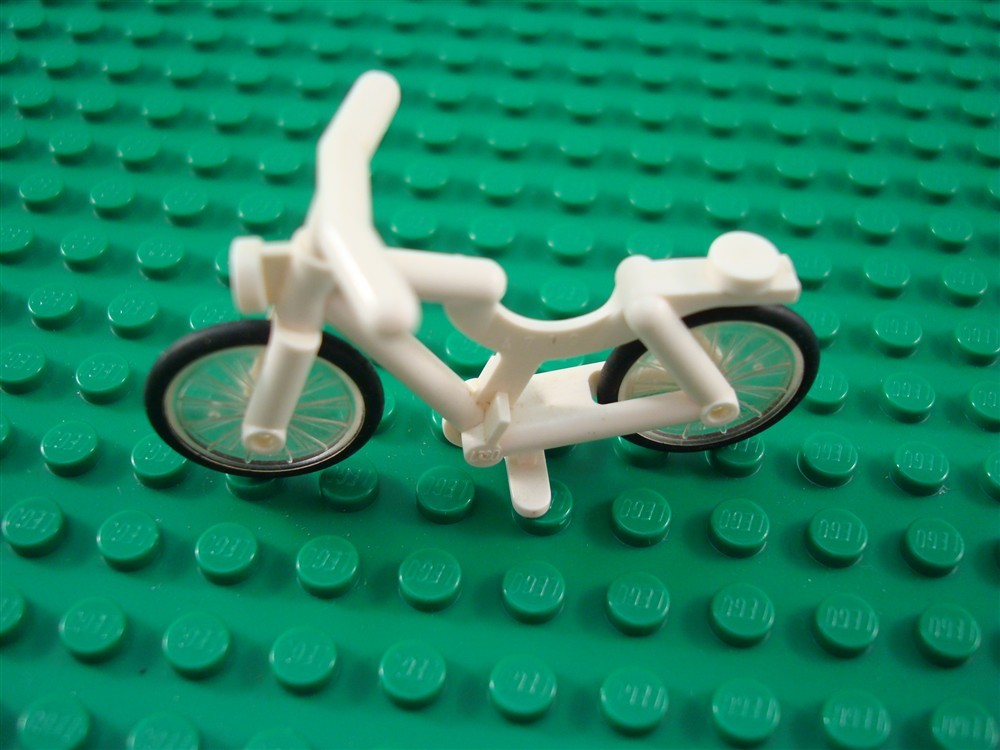 LEGO White Minifig Bicycle