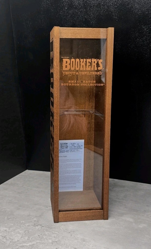 Booker's Small Batch Bourbon Collection Sliding Window *Empty* Wooden Box