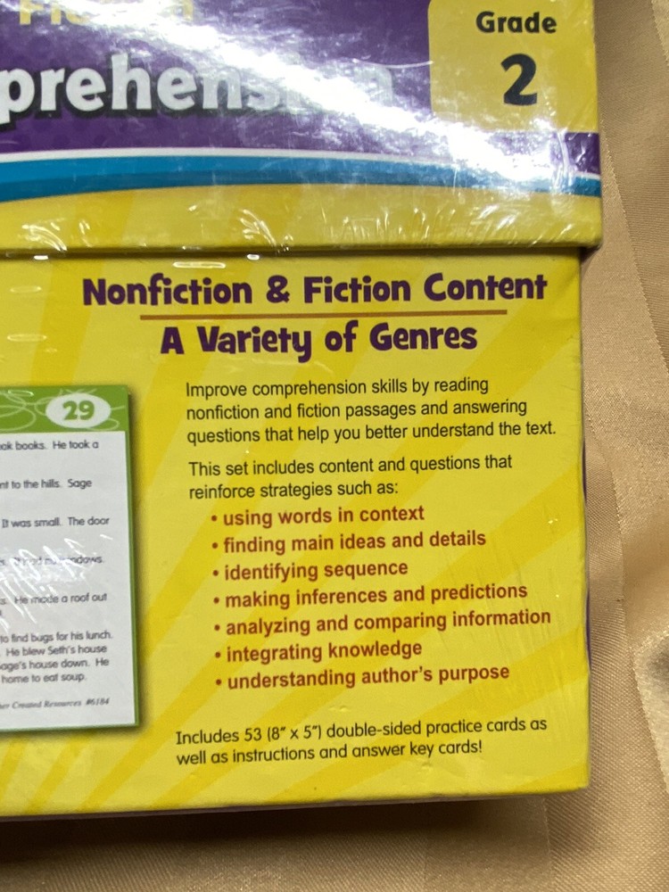 Power Pen Learning Cards Reading Comprehension Grade 6 New