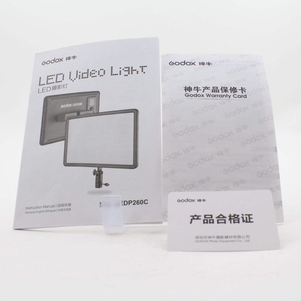 * OPEN BOX EXCELLENT * Godox LEDP260C Bi-Color LED Light Panel