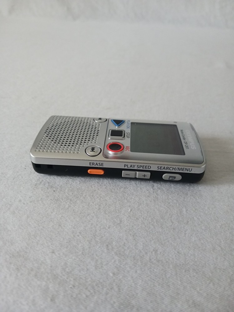 Olympus Note Corder DP-201 Digital Handheld Voice Recorder Player - TESTED - EUC