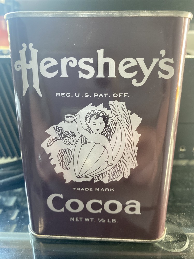 VINTAGE HERSHEY'S COCOA TIN BANK 1981