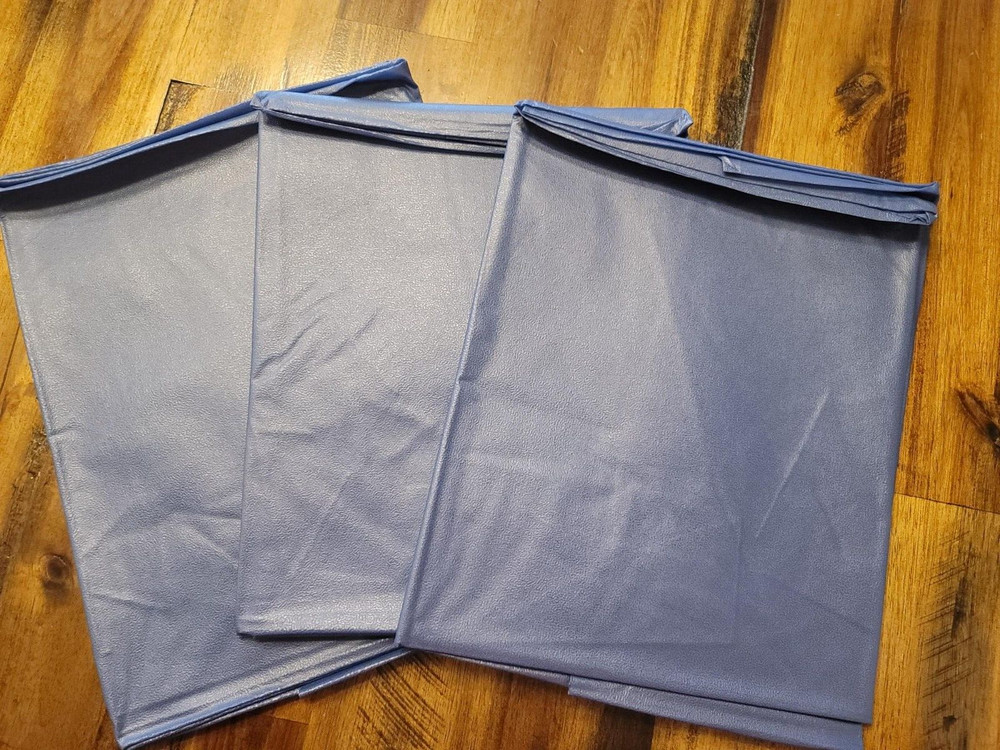 Vinyl Blue Apron Tough Butcher Cleaning Kitchen Processing 3-pack