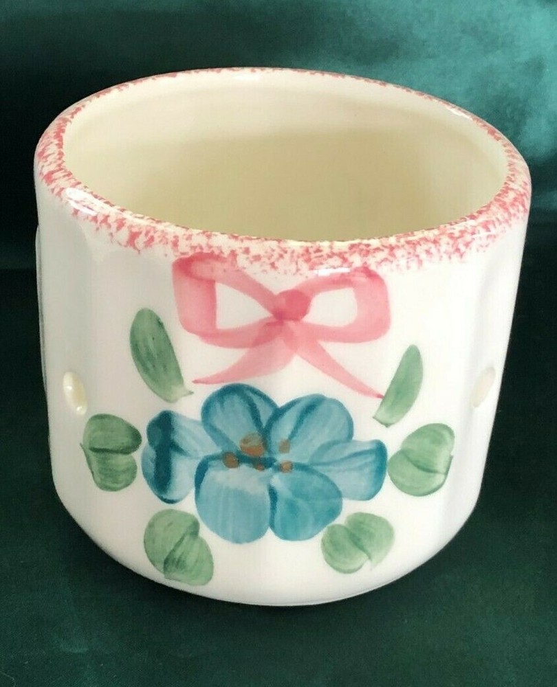 LEVINE IMPORTS - CERAMIC SMALL JAR CANDLE HOLDER