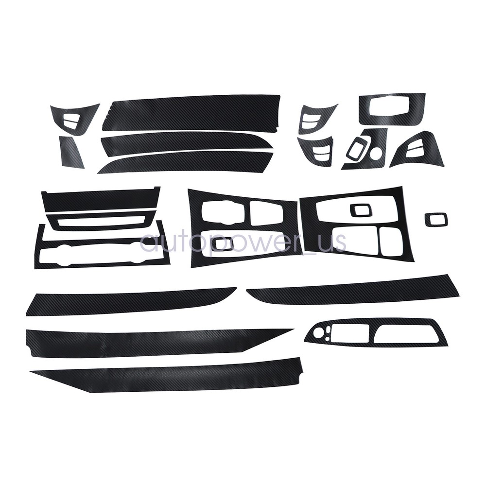 For 2008-2014 BMW X5 E70 X6 E71 3D Carbon Fiber Pattern Interior DIY Trim Decals