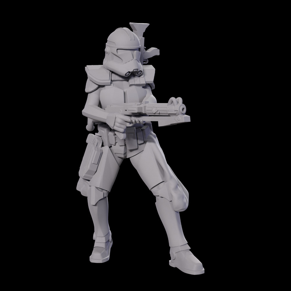 Star Wars Legion 3d printed Female Clone Trooper Squad