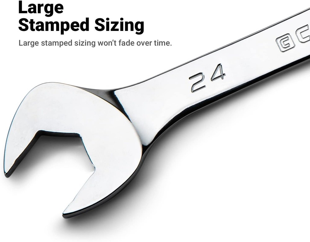 Capri Tools 13 mm Angle Open End Wrench, 30° and 60° angles, Metric