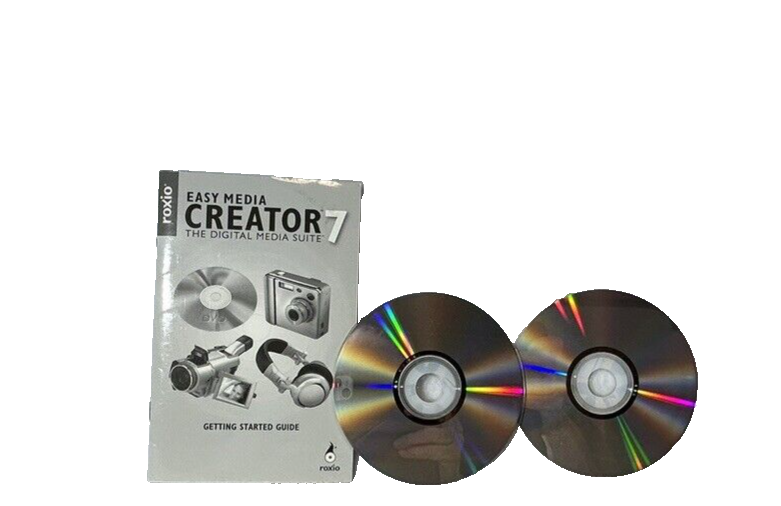 Roxio-Easy Media Creater 7- Digital Media Suite -PC With Discs- Manual-Key Code