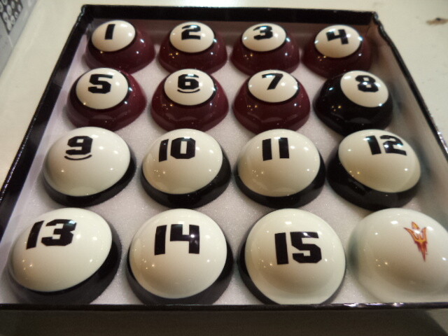 Arizona State Sun Devils Billiard Ball Set