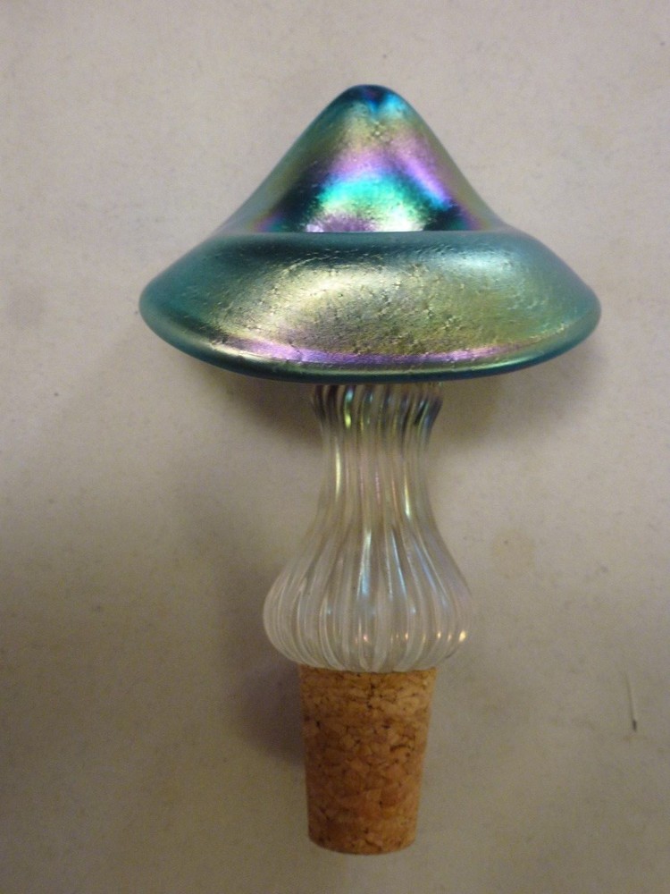 IRIDESCENT GLASS BOTTLE STOPPER FROM ABELMAN STUDIOS Jack Pulpit