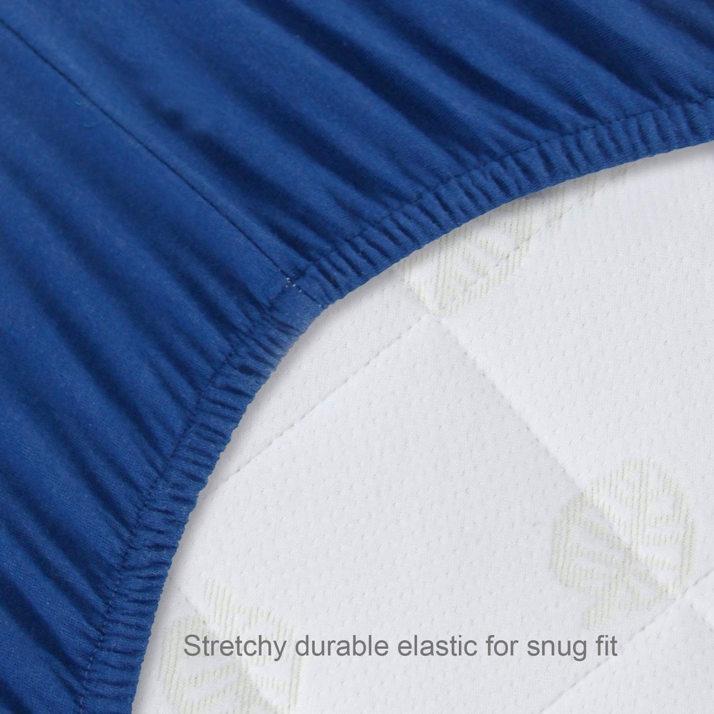 Luxurious 2 Pack Fitted Crib Sheets - Grey & Navy, Ultimate Comfort for Babies