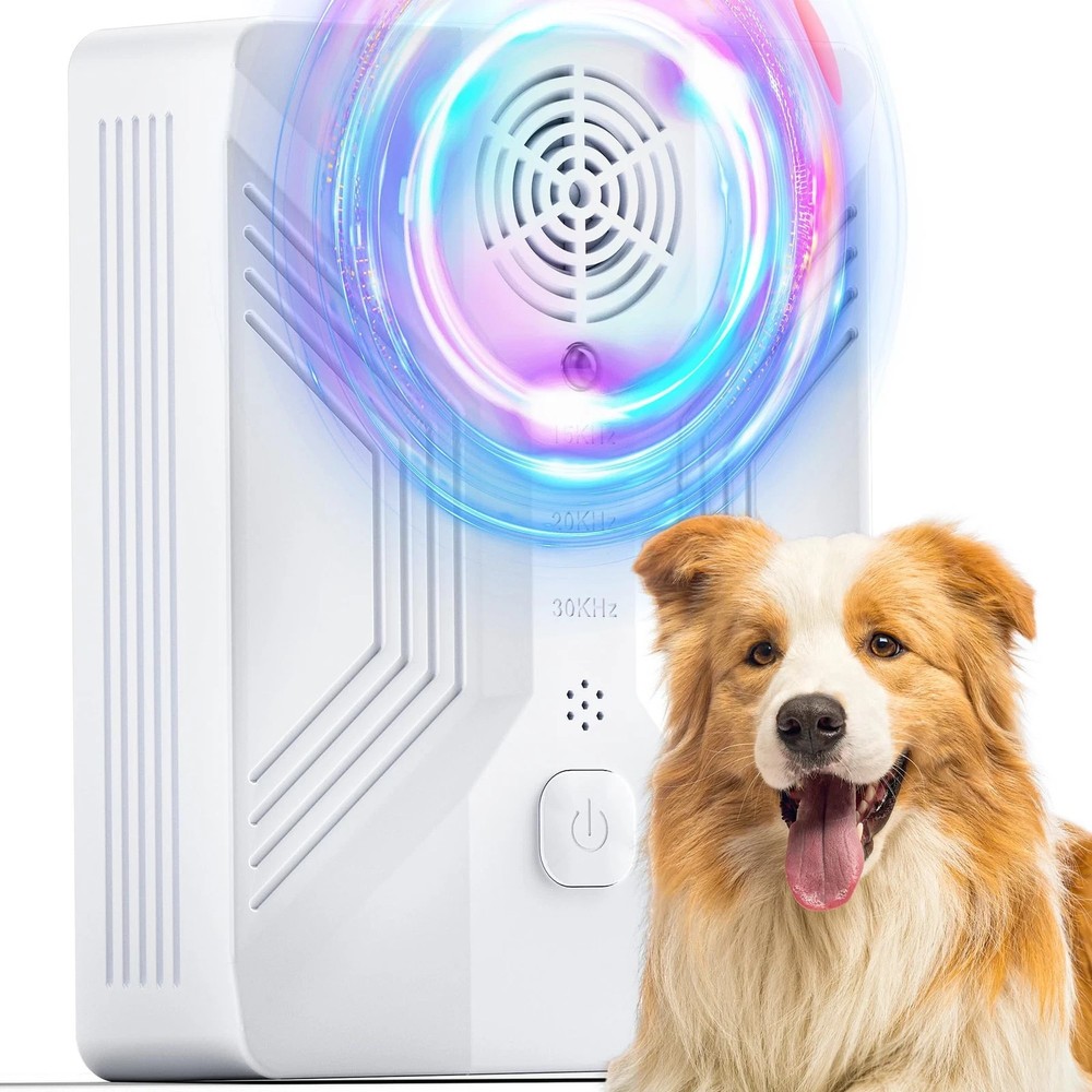 Ultrasonic Dog Bark Deterrent, 3 Modes, 50FT Range, Rechargeable