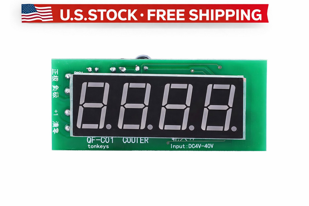 4 Digit Digital Counter Module for Pulse Signal Counting DC 4–40V