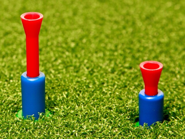 Sanha Adjustable Golf Tee -Golf Simulator Tee (1 Pack)- Adjustable Range Mat Tee