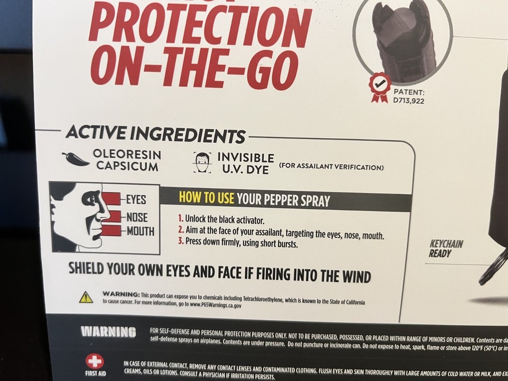 NEW guard dog security pepper spray -4 Pack