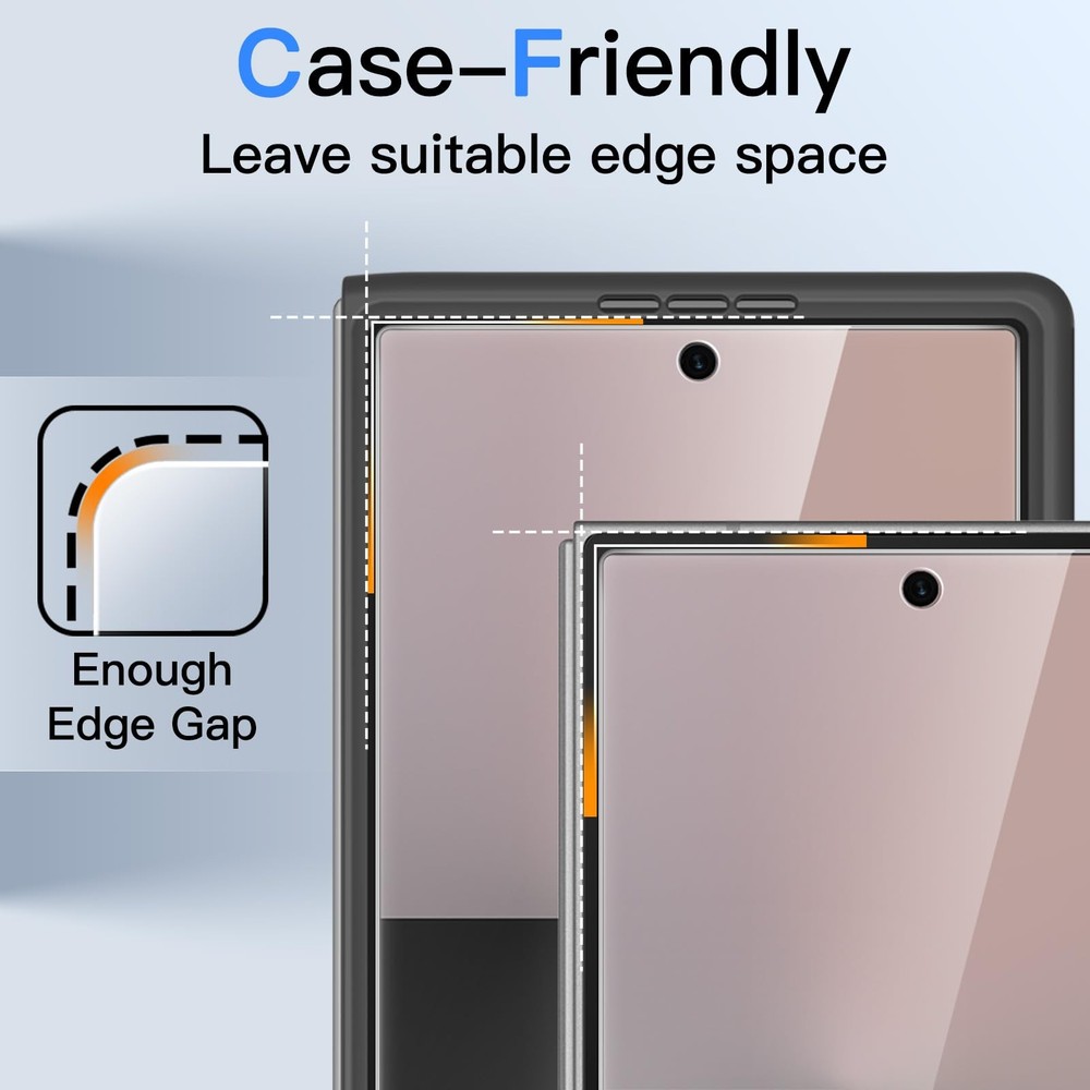 JETech Front Privacy Screen Protector for Samsung Galaxy Z Fold 7 2025, 2-Pack