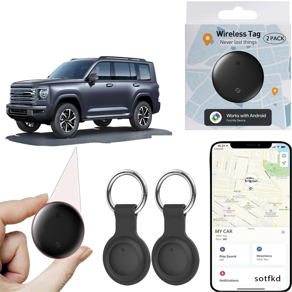 2 Pack GPS Tracker for Vehicles,Car Tracker Device Hidden for Vehicles,Tracke...