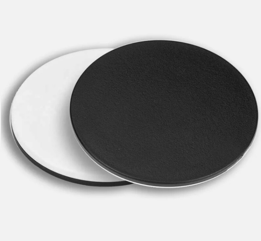 120mm Plastic Round Working Stage White Black Board for Stereo Microscope