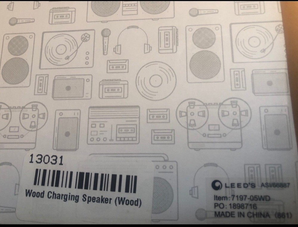 Leed’s Wooden Bluetooth Speaker with wireless Charging