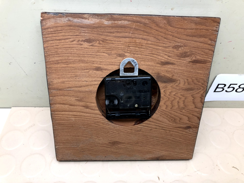 Vintage Train Wood Wall Clock