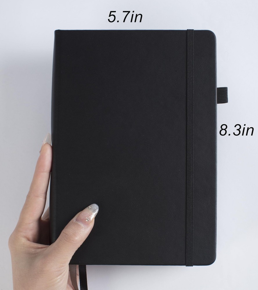 Thick Bullet Notebook with 366 Numbered Pages, A5 Dotted Journal for Writing ...