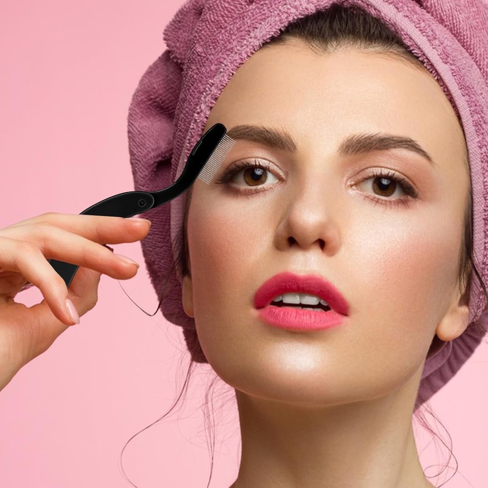 Folding Eyelash Comb Separator Tool for Define Lash, 2 Pcs