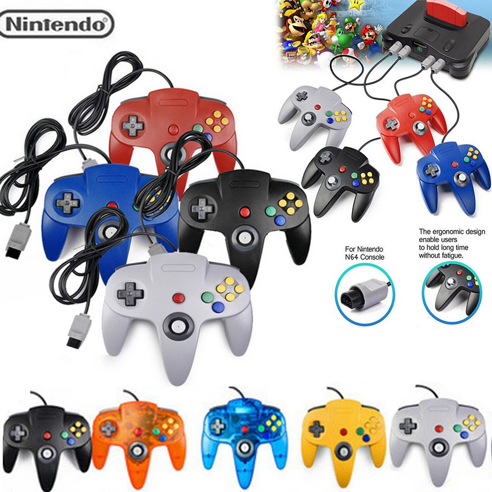 Wired N64 Controller For Nintendo 64 Video Game Console Gamepad Joystick Joypad