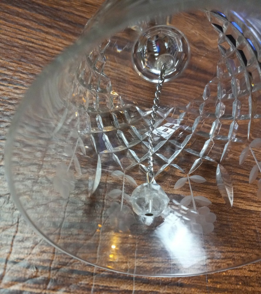 Vintage, Diamond Cut, Crystal Bell