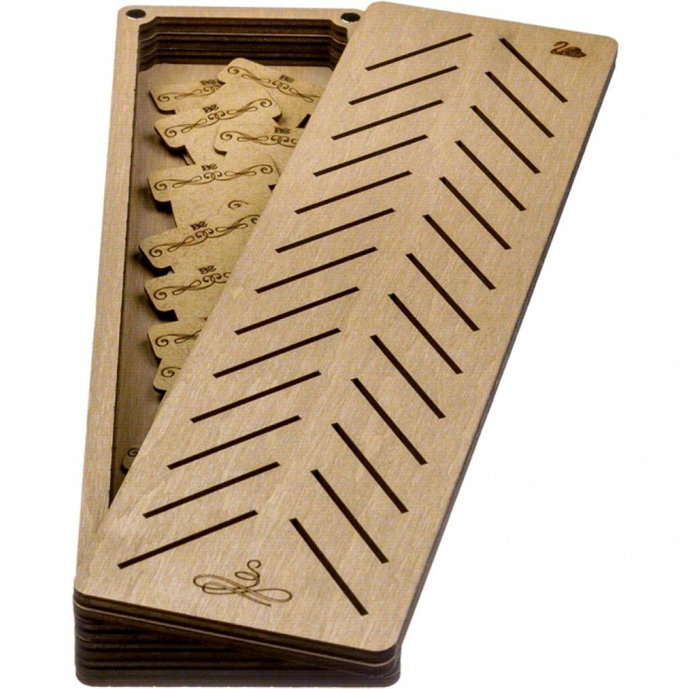 Plywood Needlework Box + 28 spools Needlework Organizer Thread/Floss organizer