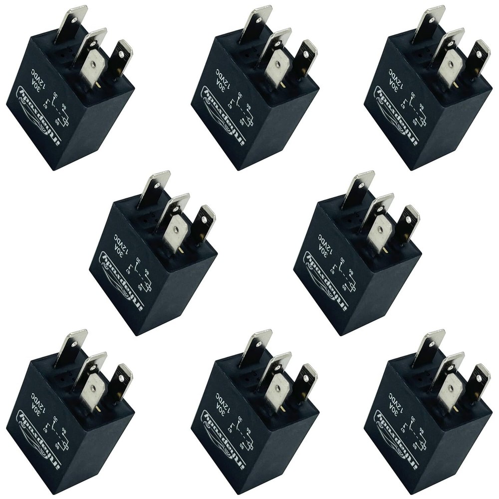 4-pin 12vdc 30amp Normal Open Micro Relay Multi-Purpose Replacement Relays