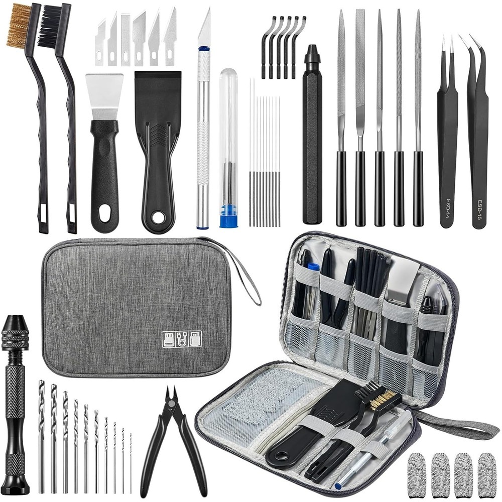 51Pcs 3D Printer Tool Kit W/ Storage Case 3D Printing Accessories Including