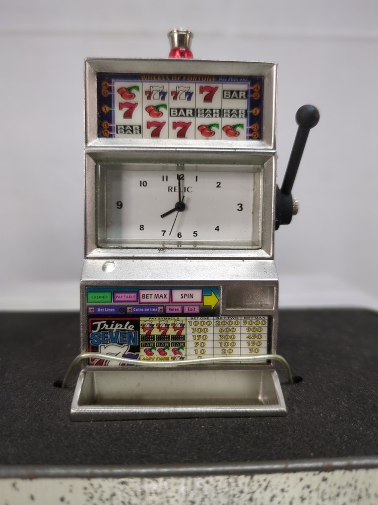 Relic Slot Machine Clock