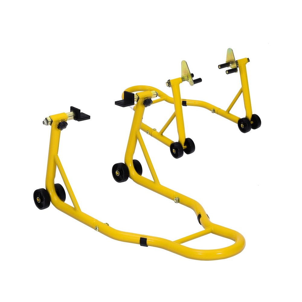 900 lbs Motorcycle Front & Rear Stand Lift Spoolift Paddock Swingarm Adjustable