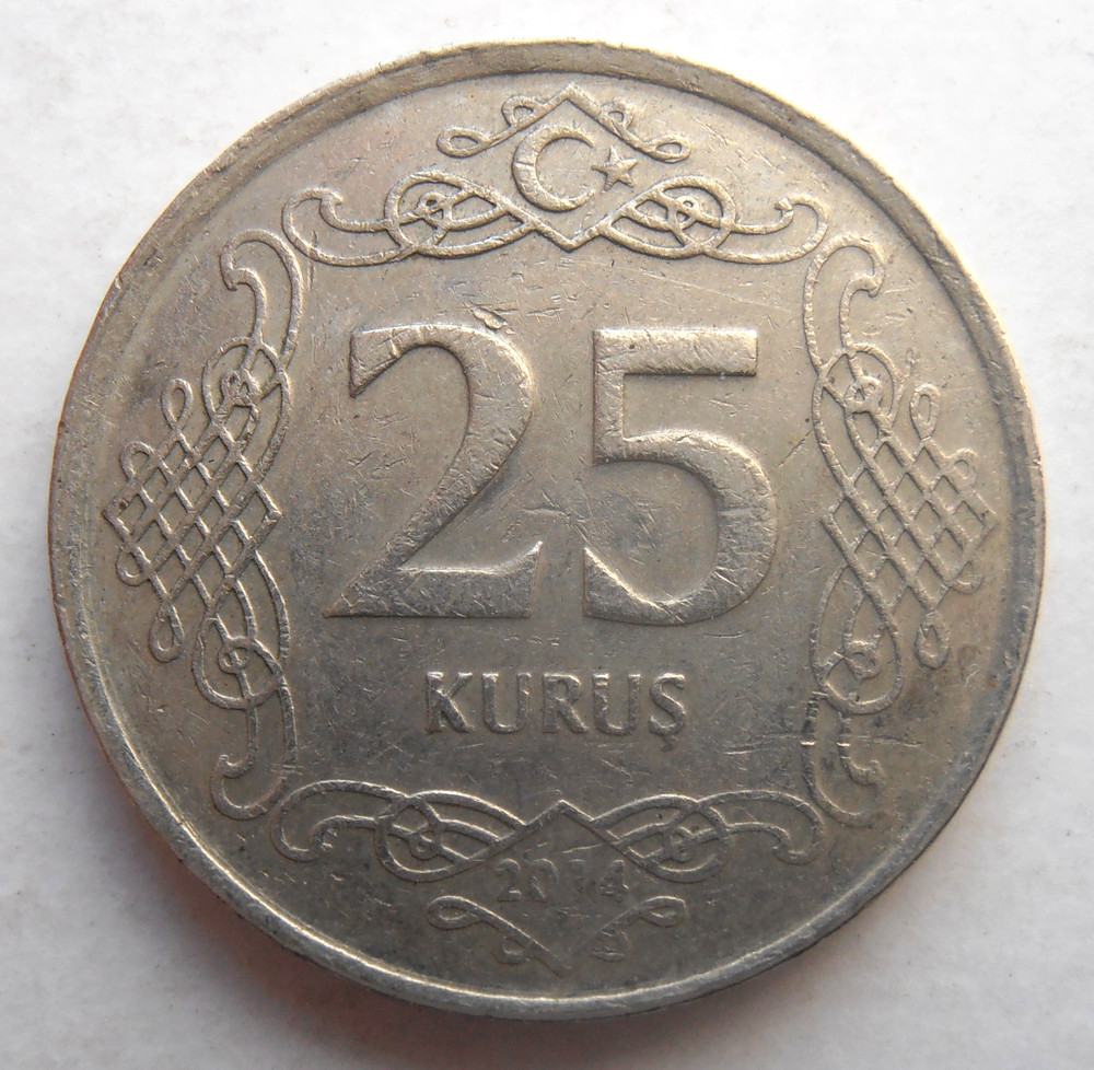 TURKEY 25 KURUS 2014