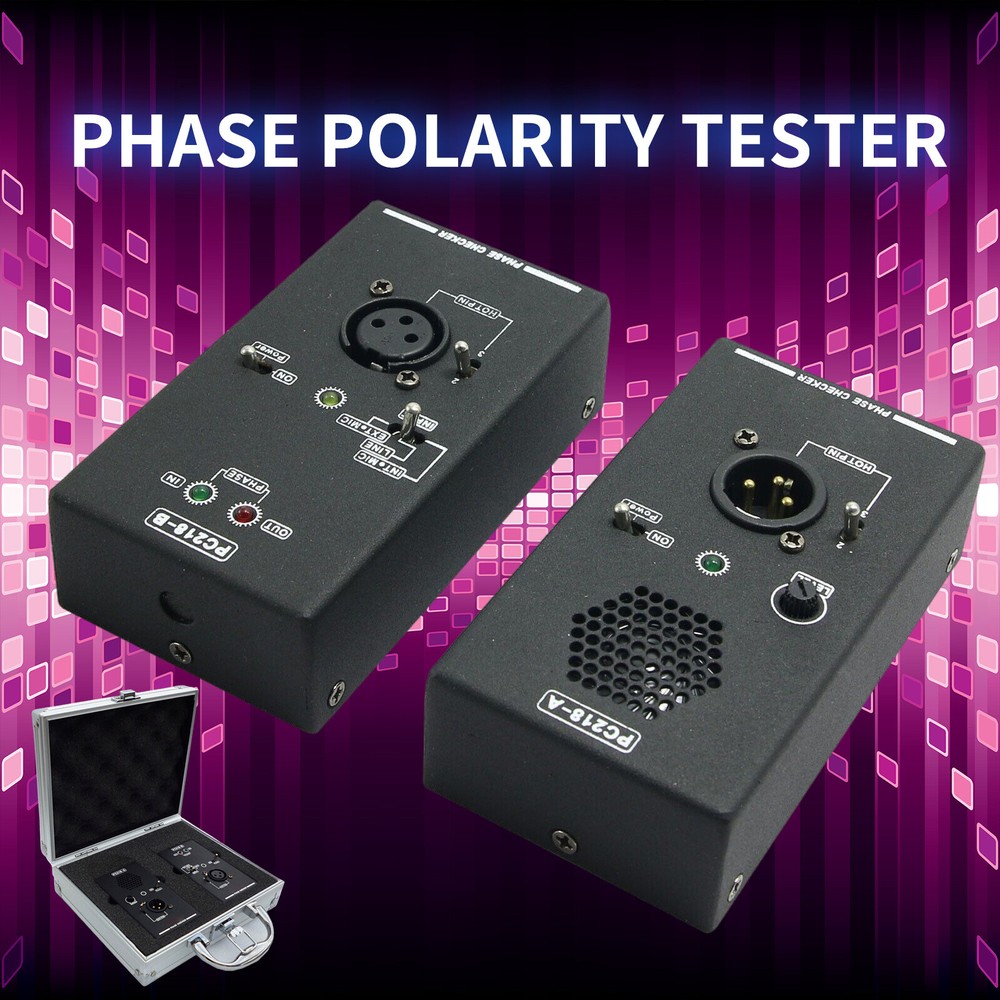 PC218 Phase Polarity Checker Detector for Audio Speaker Microphone Test Kit
