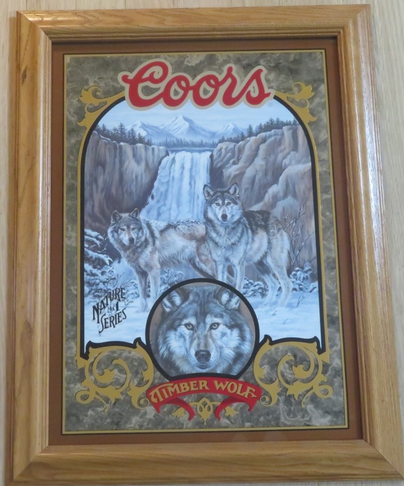 TIMBER WOLF - Coors beer Mirror
